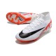 Nike Zoom Mercurial Superfly 9 Elite FG Blanc Cramoisi Vif Noir