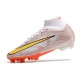 Nike Zoom Mercurial Superfly 9 Elite FG Blanc Or