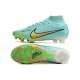 Nike Air Zoom Mercurial Superfly IX Elite FG Bleu Or