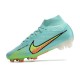 Nike Air Zoom Mercurial Superfly IX Elite FG Bleu Or