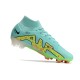 Nike Air Zoom Mercurial Superfly IX Elite FG Bleu Or