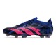 adidas Predator Accuracy .1 Low FG PP Bleu Lucide Magenta Réel Equipe Noir Foncé