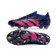 adidas Predator Accuracy .1 Low FG PP Bleu Lucide Magenta Réel Equipe Noir Foncé