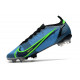 Nike Mercurial Vapor 14 Elite FG Chaussures de football Bleu Noir