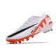 Nike Zoom Mercurial Vapor XV Élite AG-Pro Blanc Cramoisi Vif Noir