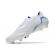 Chaussure de foot adidas Copa Sense + FG Blanc Bleu Hi Res Indigo