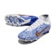 Nike Zoom Mercurial Superfly 9 Elite AG Blanc Bleu Or