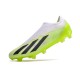 adidas X Crazyfast .1 Laceless FG Crazyrush - Blanc Noir Lucid Lemon