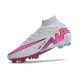 Nike Air Zoom Mercurial Superfly IX Elite FG Blanc Rose Bleu