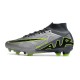 Nike Air Zoom Mercurial Superfly IX Elite FG Gris Noir Vert