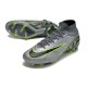 Nike Air Zoom Mercurial Superfly IX Elite FG Gris Noir Vert