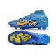 Nike Air Zoom Mercurial Superfly IX Elite FG X Mbappe Bleu Baltique Blanc