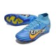 Nike Air Zoom Mercurial Superfly IX Elite FG X Mbappe Bleu Baltique Blanc