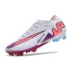 Nike Zoom Mercurial Vapor XV Elite FG Blanc Rose Bleu