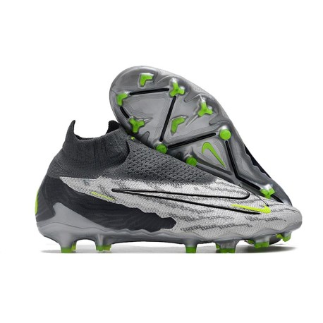 Nike Phantom GX Elite Dynamic Fit FG Gris Noir