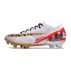 Nike Air Zoom Mercurial Vapor 15 Elite FG Blanc Rouge Or