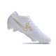 Nike Air Zoom Mercurial Vapor 15 Elite FG Blanc Bleu Or