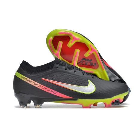 Nike Air Zoom Mercurial Vapor 15 Elite FG Noir Argentee