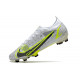 Nouveau Nike Mercurial Vapor XIV Elite FG Silver Safari - Blanc Noir Argenté Jaune Fluo