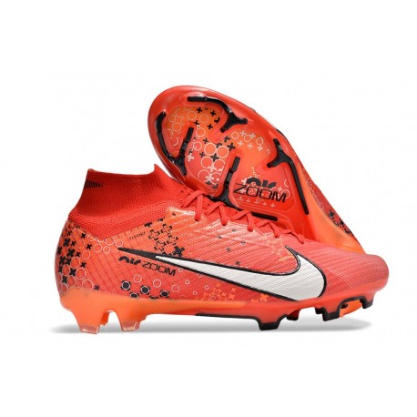 Nike Air Zoom Mercurial Superfly IX Elite FG MDS Carmin Clair Ivoire Pâle Mandarine Vif