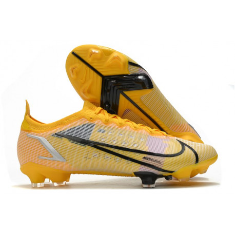 Nouveau Nike Mercurial Vapor XIV Elite FG Jaune Noir