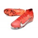 Nike Air Zoom Mercurial Superfly IX Elite FG MDS Carmin Clair Ivoire Pâle Mandarine Vif