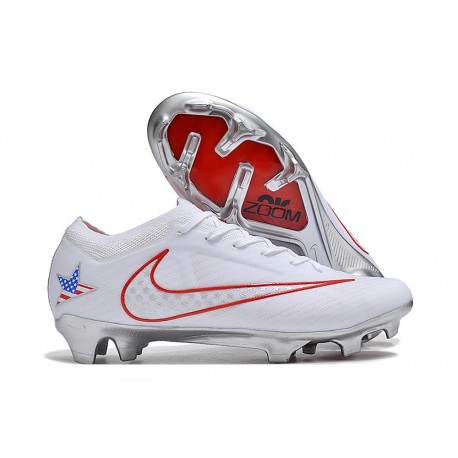 Nike Air Zoom Mercurial Vapor 15 Elite FG Blanc Rouge