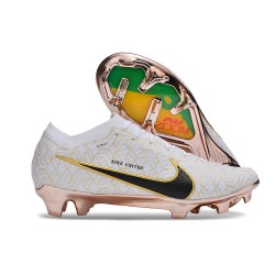 Nike Air Zoom Mercurial Vapor 15 Elite FG Blanc Or Noir