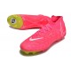 Nike Phantom Luna Elite FG Chaussure Rose Jaune