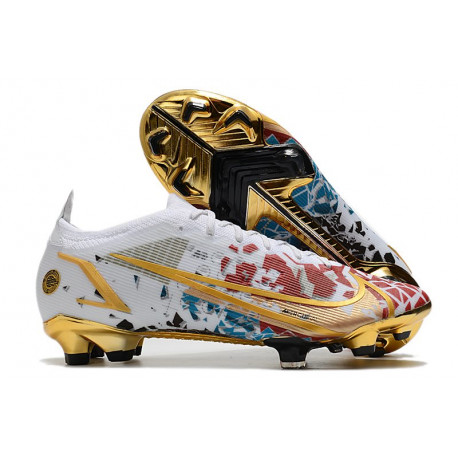 Nike Mercurial Vapor 14 Elite FG Ronaldo Blanc Or Rouge