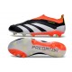 Chaussure adidas Predator Elite Laceless FG Noir Banc Rouge Solaire