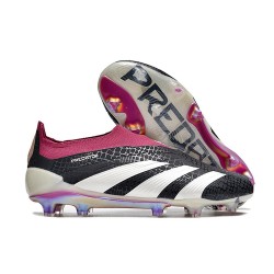 Chaussure adidas Predator Elite Laceless FG Noir Blanc Violet