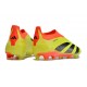 Chaussure adidas Predator Elite Laceless FG Rouge Noir Jaune 