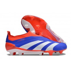 Chaussure adidas Predator Elite Laceless FG Bleu Blanc Rouge