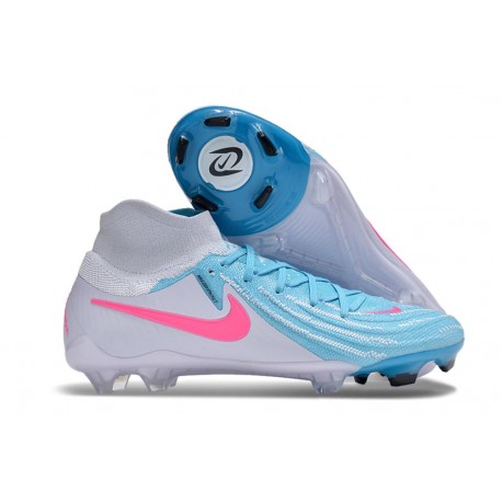 Nike Phantom Luna II Elite FG Chaussure Blanc Bleu Rose