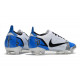 Nike Mercurial Vapor 14 Elite FG Crampons Blanc Bleu Noir