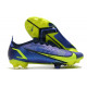 Nike Mercurial Vapor 14 Elite FG Crampons Sapphire Volt Bleu