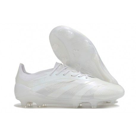 Crampon adidas Predator Elite FG Blanc Argent Mét