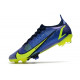 Nike Mercurial Vapor 14 Elite FG Crampons Sapphire Volt Bleu