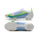 Nike Mercurial Vapor 14 Elite FG Crampons Blanc Bleu