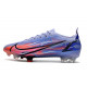 Nike Mercurial Vapor 14 Elite FG Crampons Mbappé Chardon Clair Argent Métallique