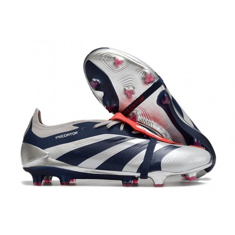 adidas Predator Elite Tongue FG Argent Mét Noir Rouge