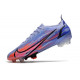 Nike Mercurial Vapor 14 Elite FG Crampons Mbappé Chardon Clair Argent Métallique