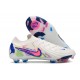 Nike Phantom Luna 2 Elite FG Crampons Blanc Bleu