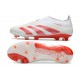 Chaussure adidas Predator Elite Laceless FG Blanc Rouge