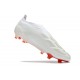 Chaussure adidas Predator Elite Laceless FG Blanc Rouge