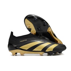 Chaussure adidas Predator Elite Laceless FG Noir Or