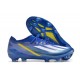 Chaussure adidas X Crazyfast Messi.1 FG Bleu Lucide Eclat de Bleu Blanc