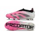 Chaussure adidas Predator Elite Laceless FG Rose Blanc Bleu