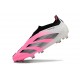 Chaussure adidas Predator Elite Laceless FG Rose Blanc Bleu